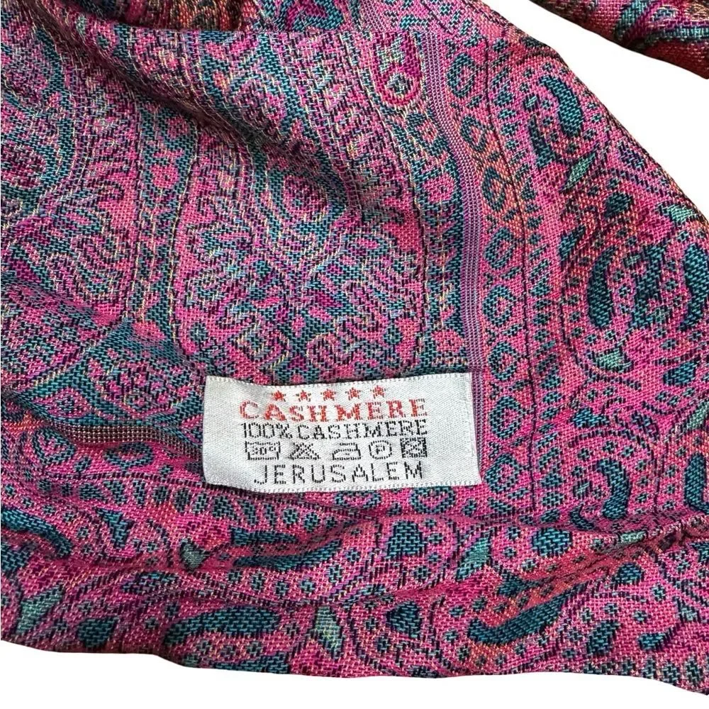 100% Cashmere Scarf | Made in Jerusalem | Boho‎ Style